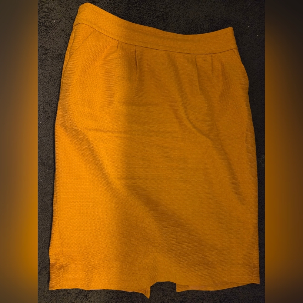 Banana Republic Vibrant Yellow Pencil Skirt